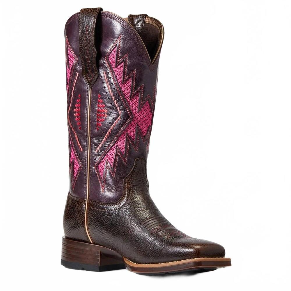 NEW ARIAT women's sienna venttek 360 western boot in brown
